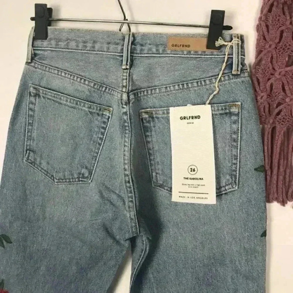 GRLFRND Karolina Embroidered Jeans Size 26 - Picture 4 of 8